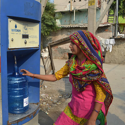 villagers-using-water-utility